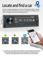 Lecteur MP3 de voiture 1din avec écran tactile 2.5D, autoradio BT 5.1 12V, récepteur FM intégré, USB 2.0, lecteurs MP4, FLAC, APE, assistant vocal