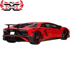 Pour <span class=keywords><strong>Lamborghini</strong></span> <span class=keywords><strong>Aventador</strong></span> LP700 LP720 <span class=keywords><strong>vente</strong></span> chaude demi Kit de carrosserie en Fiber de carbone SV Style mise à niveau pare-chocs avant arrière nouveau - Product Image 6