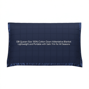 ผ้าห่มใยสังเคราะห์เนื้อนุ่มขนาดควีนไซส์ น้ำหนักเบา ใช้ได้ทุกฤดู ขอบผ้าซาติน - Product Image 1