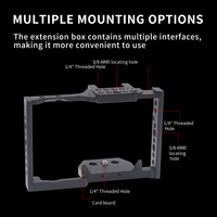 Cage de caméra en alliage d'aluminium pour LUMIX GH5 GH5S Cage de caméra en métal pour vidéo