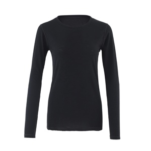 Top aderente in lana Merino girocollo a maniche lunghe con Base <span class=keywords><strong>termica</strong></span> da <span class=keywords><strong>donna</strong></span> - Product Image 1