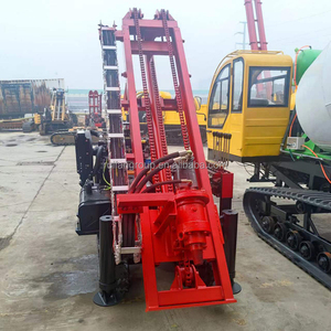 Pilote électrique de pile de vis au sol photovoltaïque à chenilles Js monté sur <span class=keywords><strong>tracteur</strong></span> portable - Product Image 1