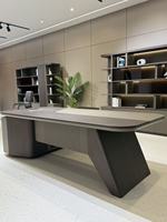 Table modulaire extensible en acier, bureau d'ordinateur moderne pour usage commercial