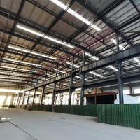 Bâtiment en structure métallique chinoise à faible coût, atelier préfabriqué personnalisé en acier léger industriel moderne, garage, hangar, entrepôt extérieur