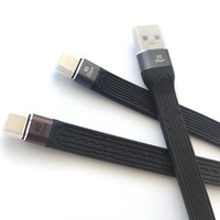 Câble de données TYPE C mâle vers TYPE C mâle USB4 40Gbps 100W 8K plat mince FPC pour ordinateur portable et téléphone