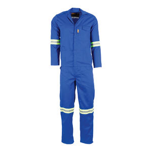 ロングスリーブ耐火性反射ストライプポリエステルコットンカバーオール作業服 - Product Image 4