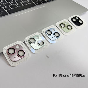 Protecteur d'écran d'objectif de chanteur facile à installer de luxe pour iPhone 13 Pro Max bord d'angle accessoire de téléphone portable en verre de luxe d'origine - Product Image 4