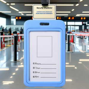 Vente en gros mode en plastique dur double face transparent PP couleur <span class=keywords><strong>carte</strong></span> <span class=keywords><strong>d</strong></span>'identité et porte-badge étui approvisionnement direct en stock - Product Image 5