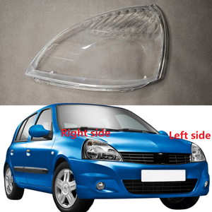 Couverture de lentille de phare de voiture pour <span class=keywords><strong>Clio</strong></span> Campus 2009, coque de phare avant, abat-jour transparent, abat-jour en plexiglas, boîtier de lampe - Product Image 1