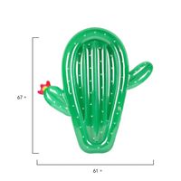 Fête d'été sur la plage Radeau gonflable en forme de cactus Piscine extérieure Flotteur gonflable à eau Rangée Cactus gonflable Flotteur géant