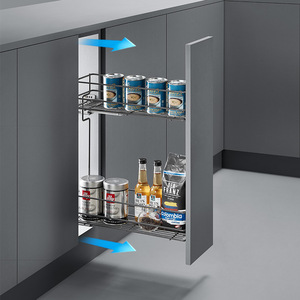 Unihopper Kitchen Cabinet Spice <b>Pull</b>-Out Basket Nano Dry Plating Easy Clean Drawer Style - Product Image 2