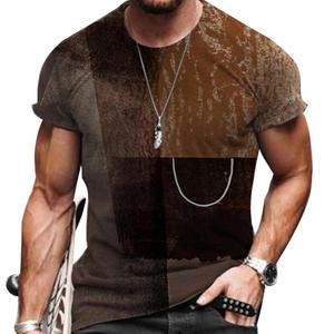 Camiseta informal holgada de manga corta para hombre, estilo europeo y americano, venta al por mayor - Product Image 4