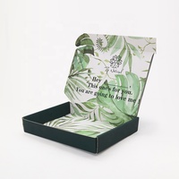 Boîte pliante en carton ondulé écologique avec logo personnalisé, emballage cadeau recyclable pour chaussettes et fourrures, directement de l'usine