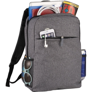 Kuobu Durable Business <strong>15</strong>-Inch Laptop <strong>Backpack</strong> with Arcuate Shoulder Strap Polyester Zipper Closure Unisex 24 Litre Promotion - Product Image 4