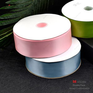 5.0cm 2 "Double Face Ruban de Satin de Haute Qualité 100 Yard Rubans de Polyester Décoratifs Plains pour Emballage Cadeau-Vente en Gros - Product Image 1
