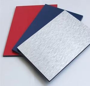 Panel de pared de material compuesto de aluminio para exterior ignífugo antiestático moderno al por mayor construcción de edificios cepillada - Product Image 3