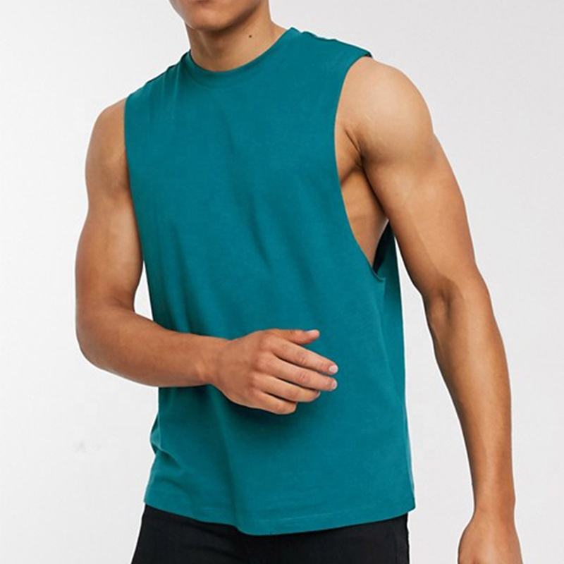 Factory Direct Sales Blank Plain Sleeveless Gym Tank Top High Quality 100%  Cotton Summer Sports Men Tank Tops