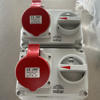 Prise industrielle à interverrouillage 220V/380V 3 broches 4 broches 5 broches avec interrupteur mécanique à interverrouillage 16A