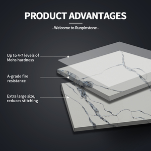 Runpin calacatta thạch anh đá slab nhà bếp Countertop lớn slab nhân tạo không thấm nước chống cháy khách sạn hiện đại sử dụng - Product Image 3