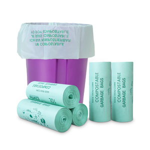 Wholesale <strong>Bin</strong> <strong>Bags</strong> with High Practicability <strong>Biodegradable</strong> Plastic <strong>Bag</strong> Compostable Cornstarch Garbage <strong>Bag</strong> - Product Image 2