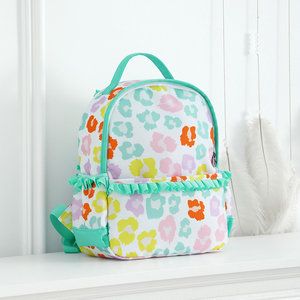 <span class=keywords><strong>Mochila</strong></span> Escolar Ligera e Informal con Volantes, <span class=keywords><strong>Mochila</strong></span> de Nailon con Estampado de Leopardo Colorido para Niñas - Product Image 6