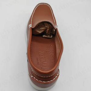 CXT, cousu à la main sans <span class=keywords><strong>lacet</strong></span> marron hommes <span class=keywords><strong>bateau</strong></span> chaussures banlieue confortable dur porter semelle extérieure en caoutchouc pilote chaussures HSW088 - Product Image 5
