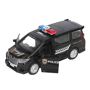 QS, заводская цена, Детская модель 1:32 масштаба, открывающиеся двери, модель полицейской машины, мини-коллекционные игрушки, литые машины