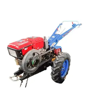 Tigarl 50hp 4X4 Farm Tracto Lt504 Ce Certificaat Diesel Twee Wielen Lopen Achter Cultivator Roterende Mini Power Tiller