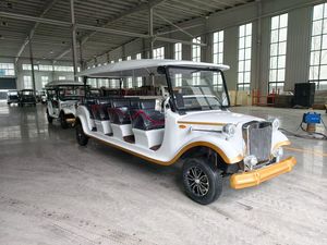 Novel Fashionable Classic Electric Metal Car Double Color Contrast Trend Choice >8 Seats <b>Large</b> Capacity Lithium Battery - Product Image 4