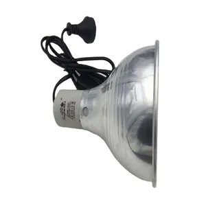 Industrial 220v 230v elétrica aquecedor de cerâmica infravermelho lâmpada com máscara de lâmpada para incubadora de ovos