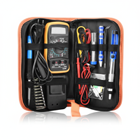 Kit d'outils de réparation électronique professionnel avec multimètre numérique, fer à souder et jeu de tournevis pour la réparation de téléphones, montres et cartes PCB