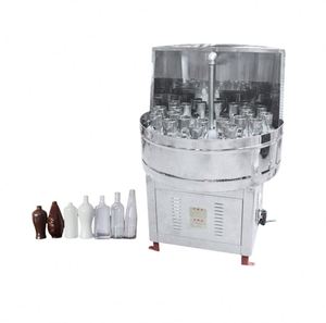 Lavadora de Botellas Semiautomática Industrial Directa de 24 Cabezales, Nuevo Equipo de Precisión para Botellas de Vino, Bebidas, Leche y Miel - Product Image 5