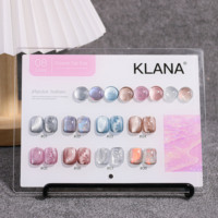 KLANA Ensemble de vernis à ongles gel Hema HPMA 8 couleurs, sans œil de chat, fabricant en gros de 15ml