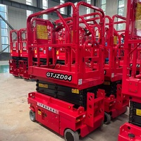 Plateforme de travail aérienne élévatrice de personnel 6m 8m 10m 12m, nacelle ciseaux hydraulique pour la maintenance des bâtiments et les travaux en entrepôt