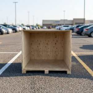 Eco Friendly Foldable Stackable Galvanized Plywood Shipping Box Heavy Duty Wooden <b>Crate</b> Export Packaging OEM ODM Custom Logo - Product Image 1