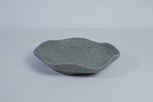 Nordic Granite Stone Tableware Creative Ruffled <b>Ceramic</b> <b>Plate</b> Hotel Dinner <b>Plate</b> Family <b>Plate</b> - Product Image 2
