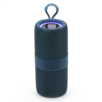 Haut-parleur sans fil portable personnalisé à prix de gros, mini haut-parleurs stéréo avec corde, type portable, haut-parleur à lumière LED colorée