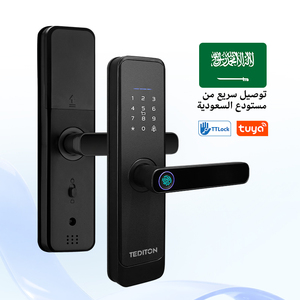 Tediton không dây Keyless nhập điện tử kỹ thuật số bàn phím ttlock app điều khiển trực tuyến thông minh khóa cửa với dấu vân tay - Product Image 1