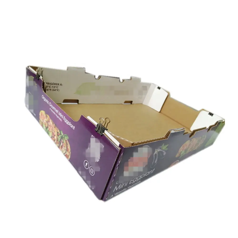 Corrugated Cardboard Vegetable Fruit Fresh Produce Packing Shipping Box Banana Carton Box Sizes Wholesale