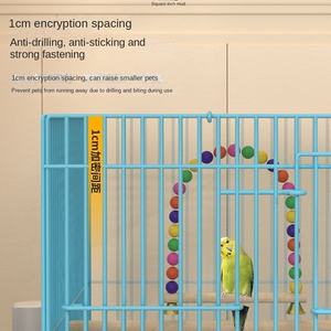Jaula Plegable Cuadrada Extra Grande de Metal Sólido Ecológico con Cierre de Botón para la Cría de Loros - Product Image 4