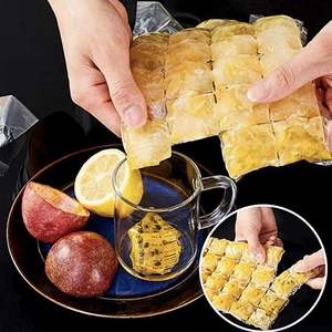 Food Grade Disposable Ice Packs Mold Clear Sealing Ice Grid Bag Passion Fruit Block Artifacts Home Use <b>Plastic</b> <b>Packaging</b> - Product Image 6