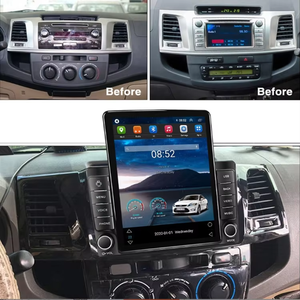 Radio Android de 9.7 Pulgadas con Pantalla Táctil, Navegación GPS, Carplay, Reproductor MP3 para Auto, Reproductor de DVD, DSP para <span class=keywords><strong>Toyota</strong></span> <span class=keywords><strong>Hilux</strong></span>/Fortuner 2007-2015, 1 Año - Product Image 4