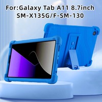Étui en gel de silice pour tablette Samsung Tab A11 X210 A9 X110 A8 A7 Lite 8.7 T220 T290 T387 T307 P200, coque arrière souple en silicone avec support