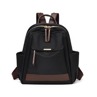 Sac à dos minimaliste en tissu Oxford, résistant à l'eau, durable, léger, pour femmes, étudiants, déplacements quotidiens, voyages