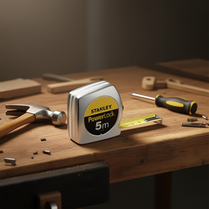 Stanley PowerLock Tape Measure 5m Steel Blade Measuring <b>Tool</b> - Product Image 3