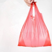 Sacs de transport en plastique bleu personnalisés, sacs de courses durables et étanches, emballage épais en HDPE pour les supermarchés et les plats à emporter