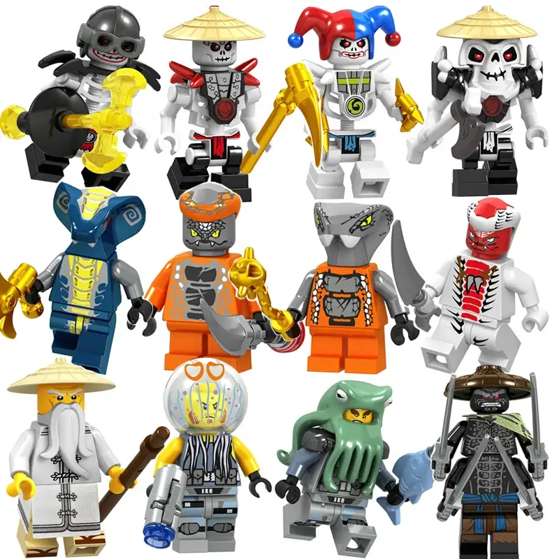 Figurine Ninja — Mini jouets vengeurs, jouet d'action, blocs de construction, cadeaux