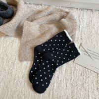 Chaussettes épaisses pour femmes pour garder les pieds au chaud en automne et en hiver, avec une touche de polaire, chaussettes d'intérieur mignonnes pour femmes
