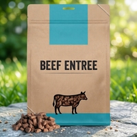 Sacs d'emballage alimentaire en PE recyclables, autoportants, thermosoudés, épaisseur 0,3 mm, personnalisables pour la vente au détail et les gâteaux professionnels
