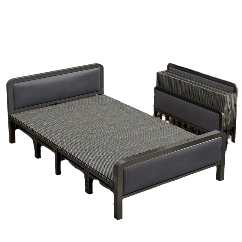 wholesale single double queen king multifunctional luxury cheap metal frame folding bed portable office outdoor hospital school